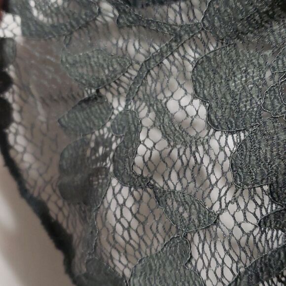 Express. Dark Green Lace Bodysuit Off Shoulder Size MP - Picture 9 of 12